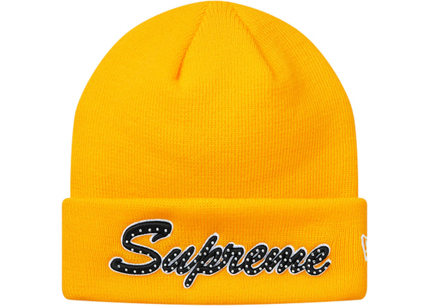 Supreme New Era Script Beanie (FW18) Yellow