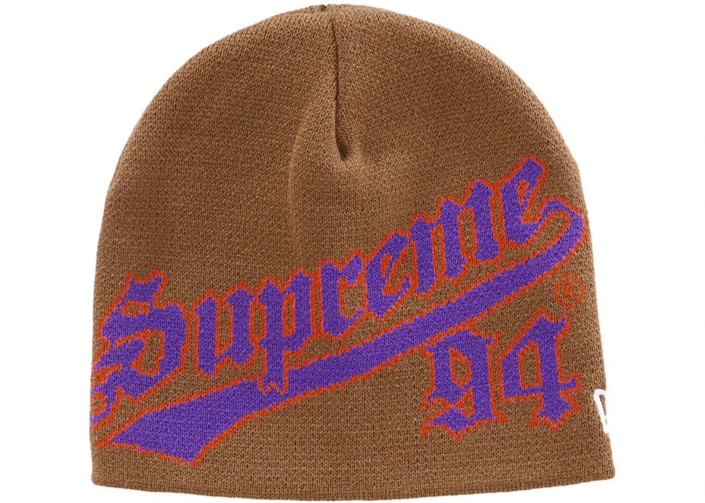 Supreme New Era Script Beanie (FW22) Brown