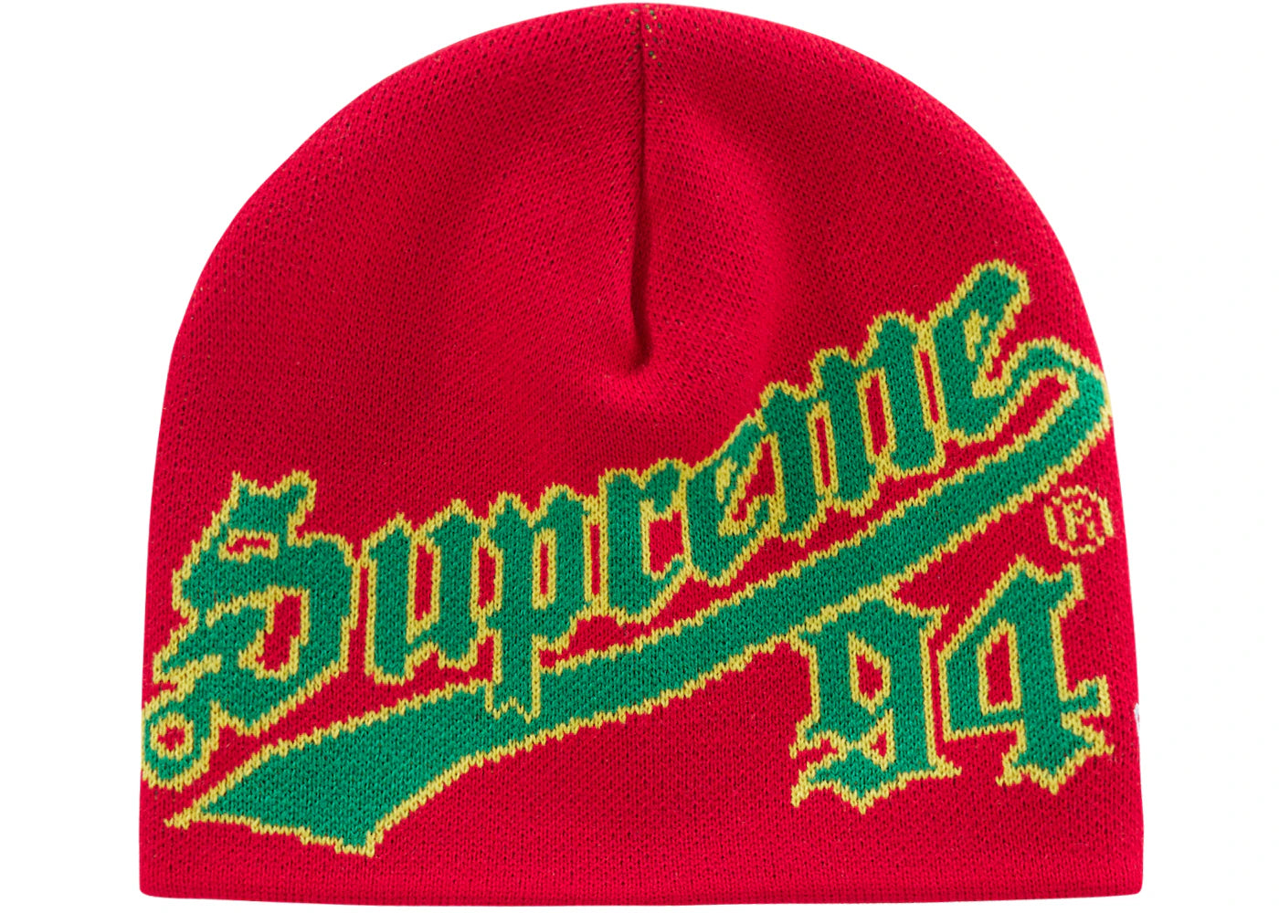 Supreme New Era Script Beanie (FW22) Red