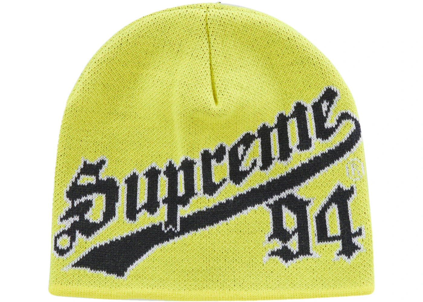 Supreme New Era Script Beanie (FW22) Yellow