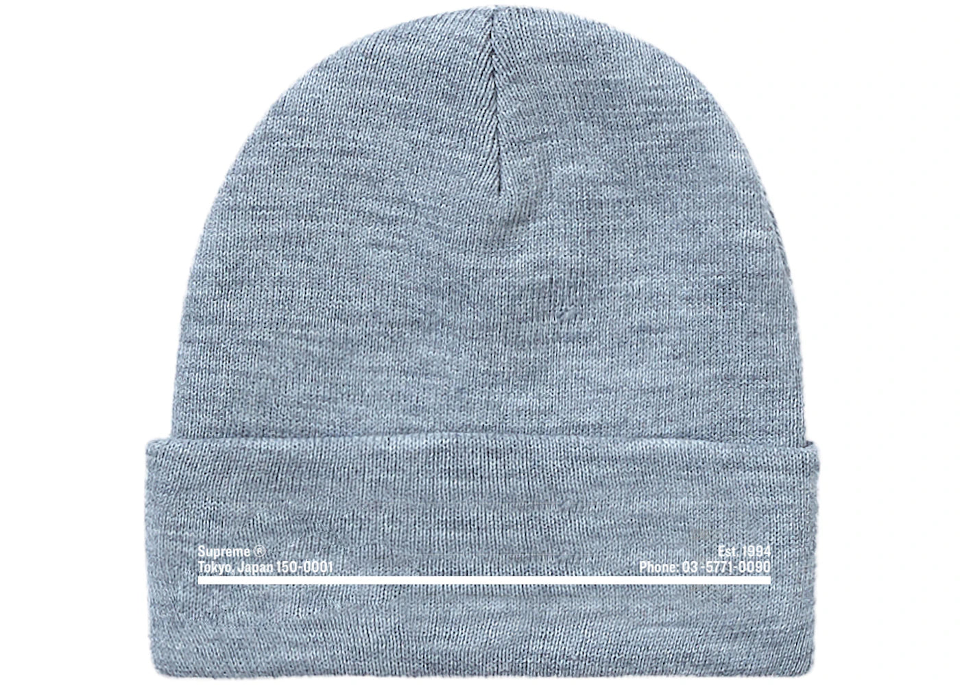 Supreme New Era Shop Beanie Heather Grey Japan