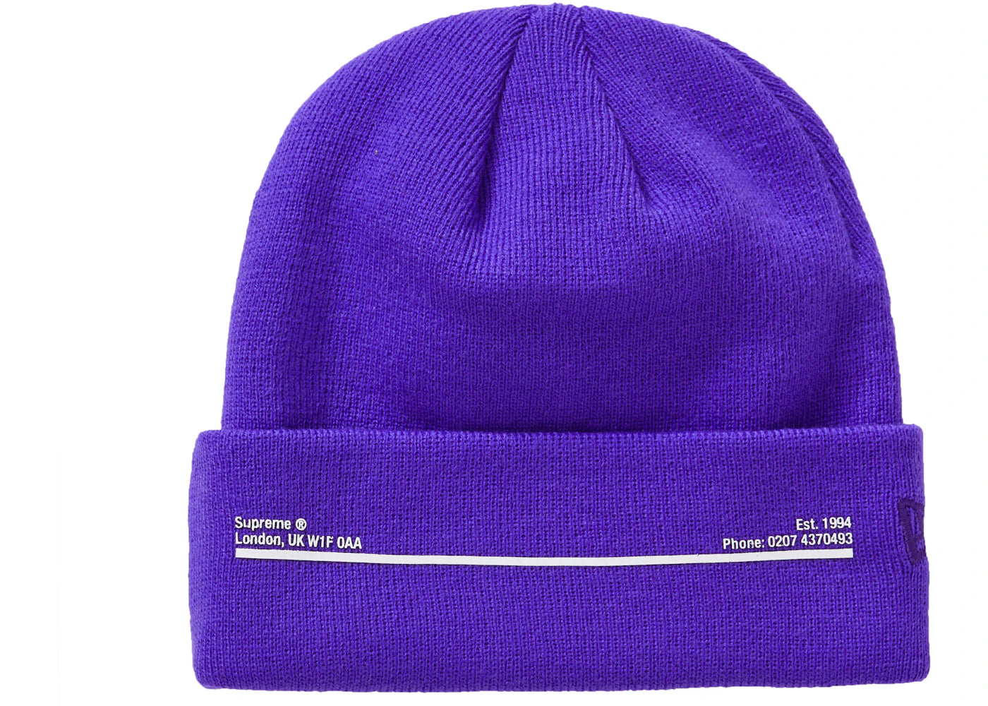 Supreme New Era Shop Beanie Purple London