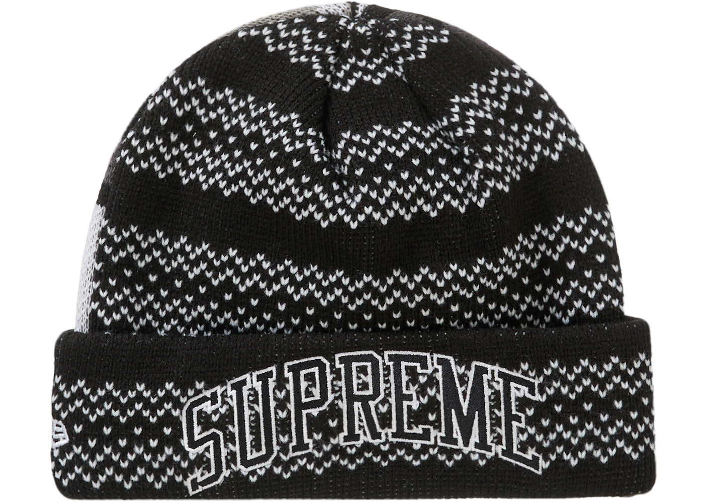 Supreme New Era Split Beanie Black