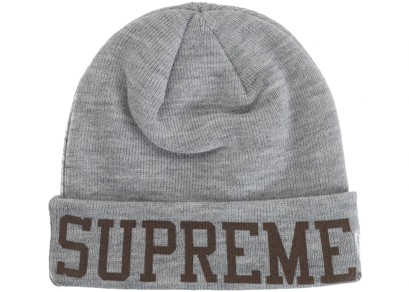 Supreme New Era Varsity Beanie Heather Grey