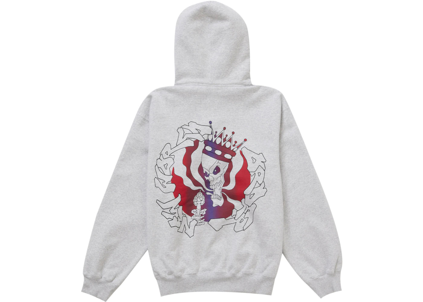 Supreme New World Order Hooded Sweatshirt Heather Grey