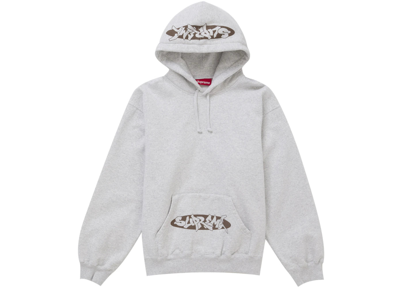 Supreme New World Order Hooded Sweatshirt Heather Grey