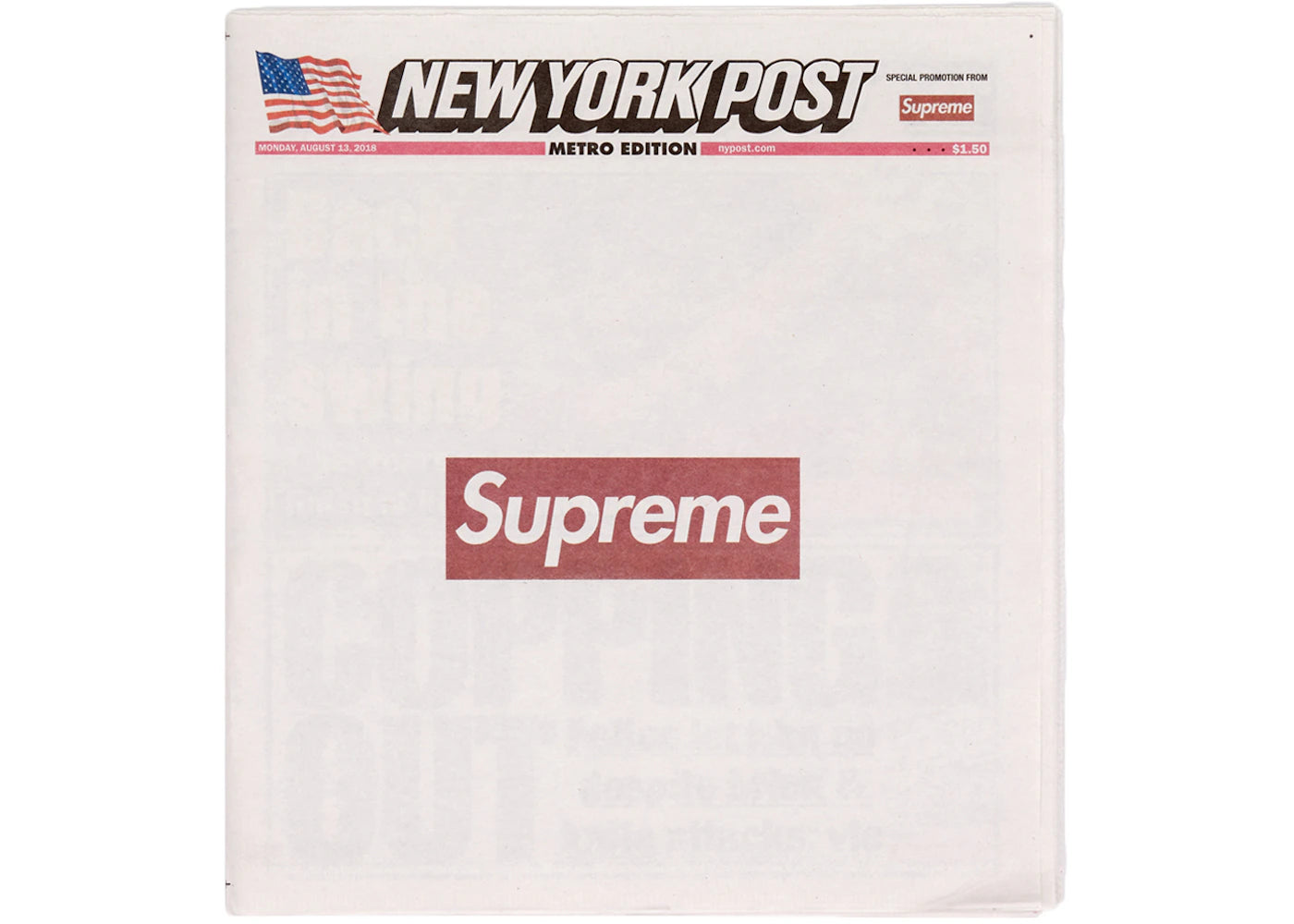 Supreme New York Post (Metro Edition) Newspaper