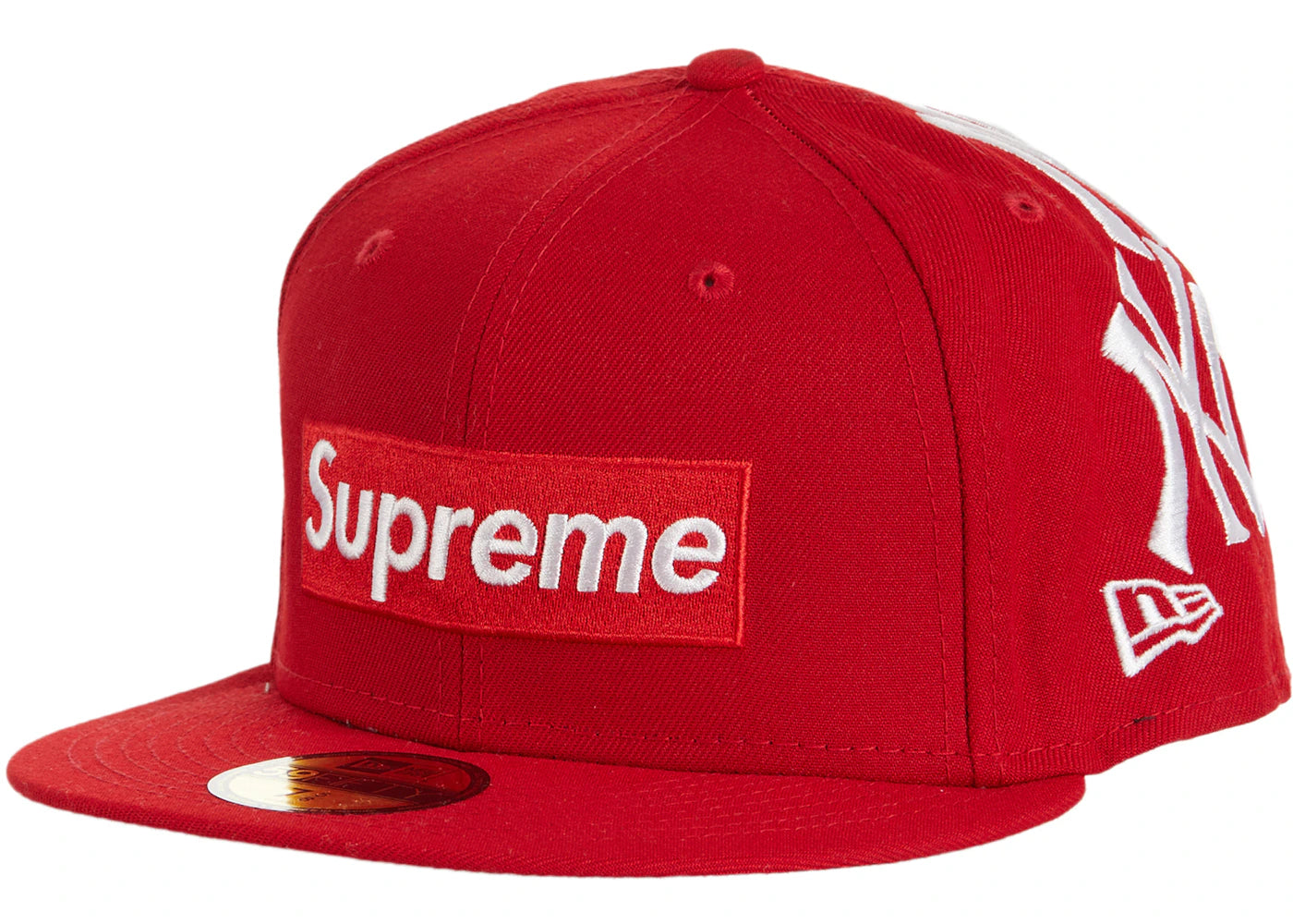 Supreme New York Yankees Box Logo New Era Red – Side Kicks