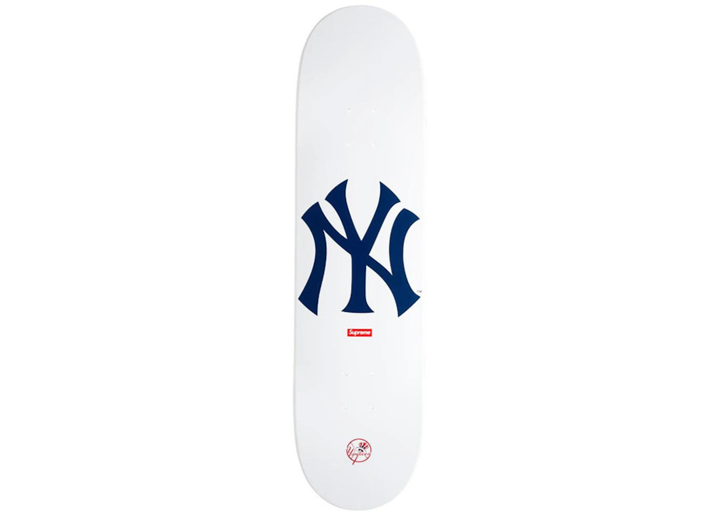 Supreme New York Yankees Skateboard Deck White