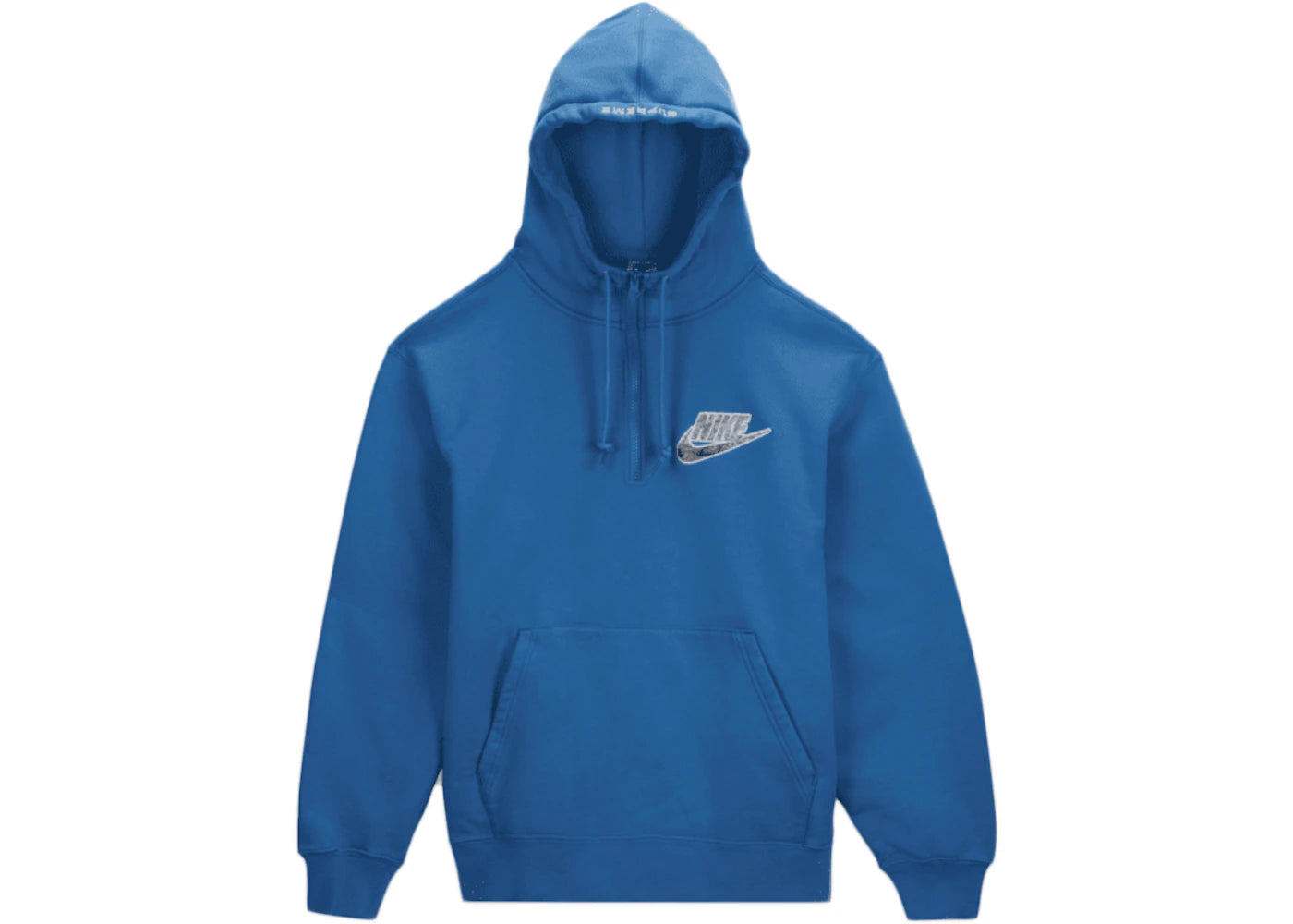 Supreme Nike Half Zip Hooded Sweatshirt Blue