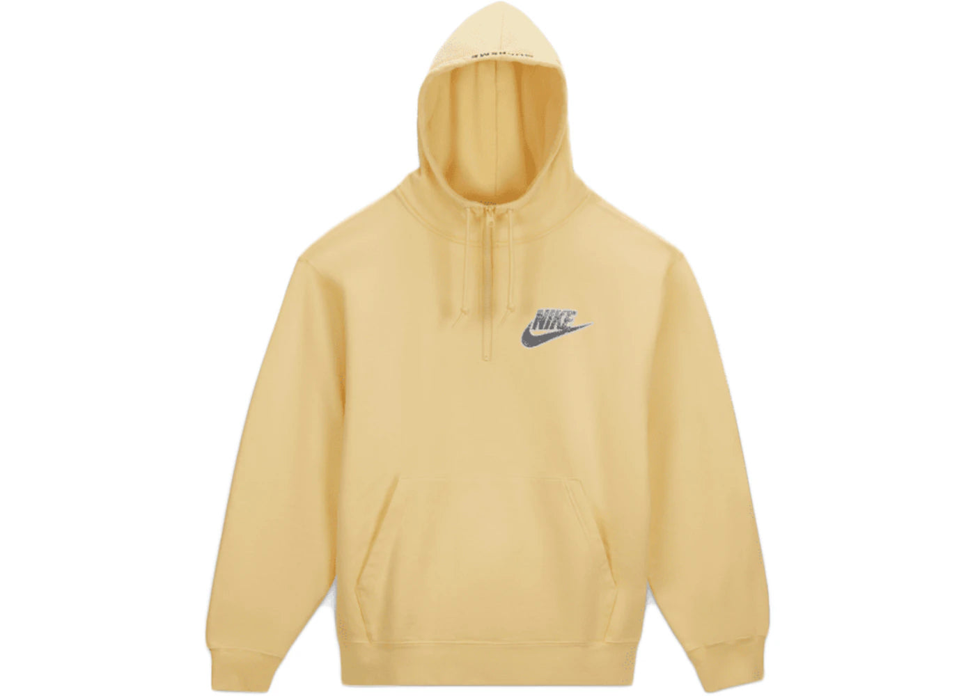 Supreme Nike Half Zip Hooded Sweatshirt Pale Yellow