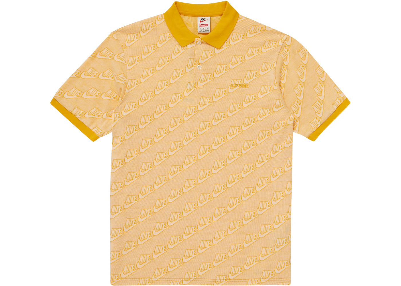 Supreme Nike Jacquard Polo Mustard