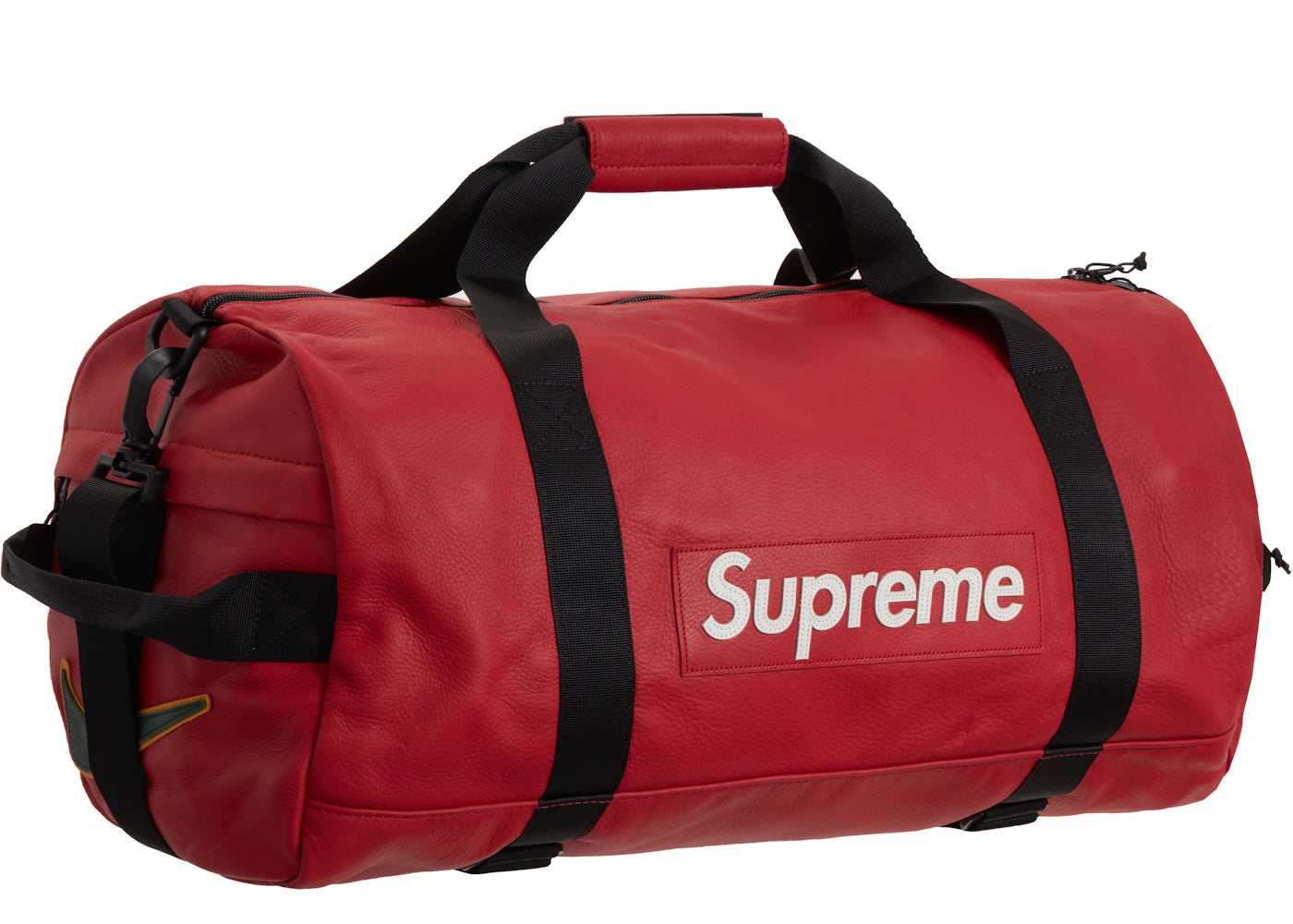 Supreme Nike Leather Duffle Bag Red