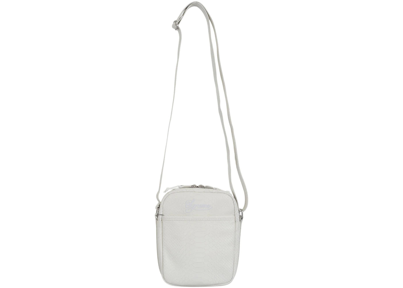 Supreme x Nike SS25 leather shoulder bag in White | Stylemi 