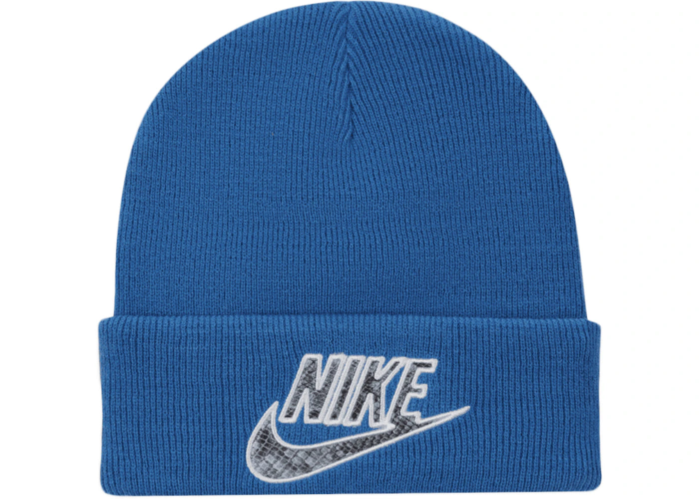 Supreme Nike Snakeskin Beanie Blue