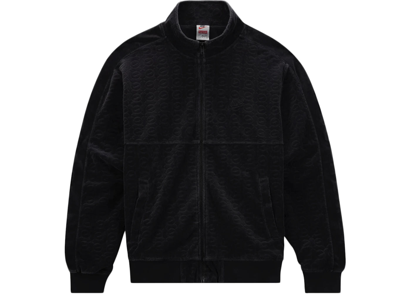 Supreme Nike Velour Track Jacket Black