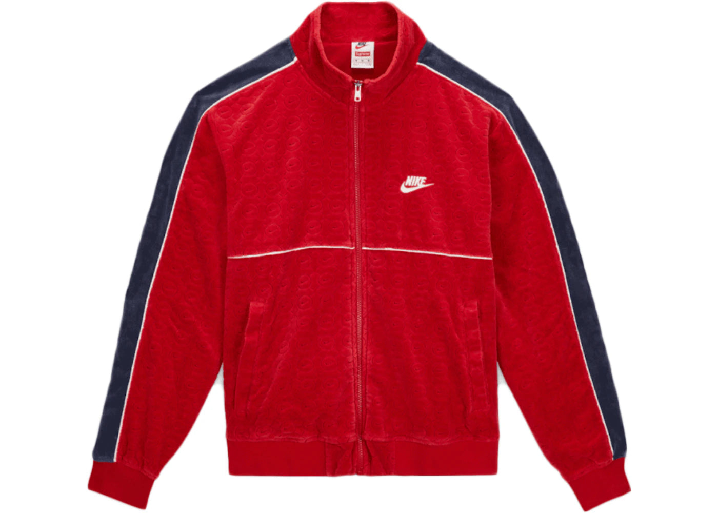 Supreme Nike Velour Track Jacket Red