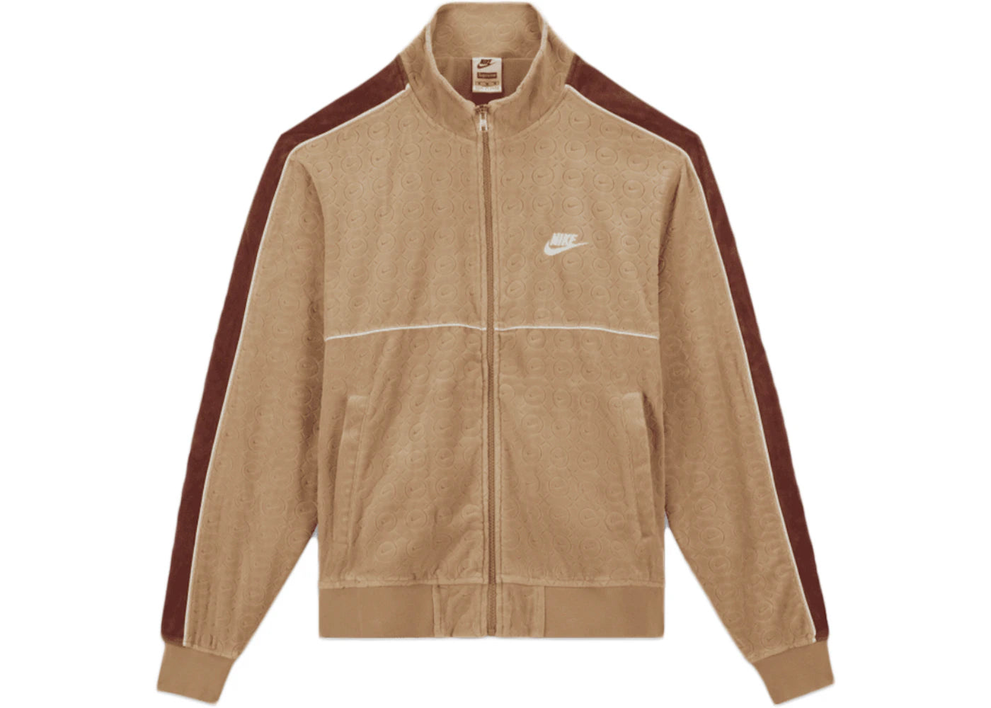 Supreme Nike Velour Track Jacket Tan