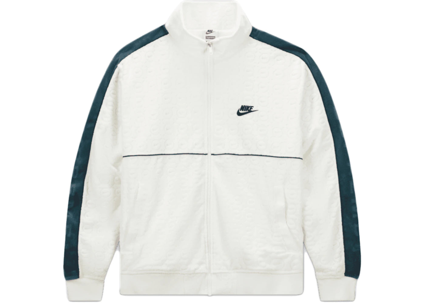 Supreme Nike Velour Track Jacket White
