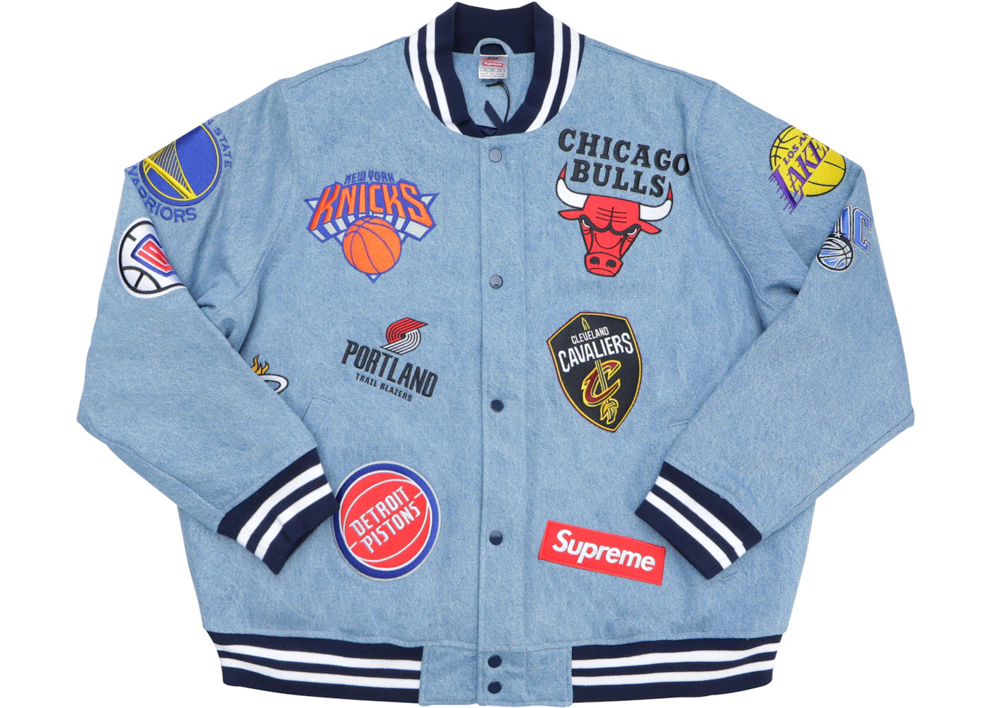 Supreme Nike/NBA Teams Warm-Up Jacket Denim