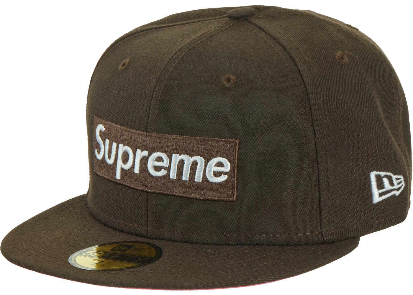 Supreme No Comp Box Logo New Era Brown