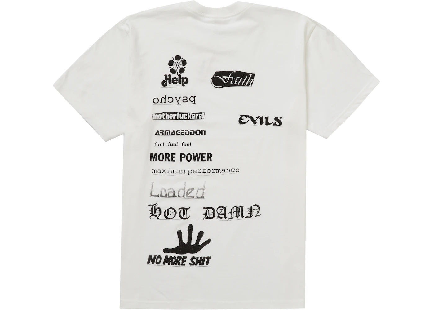 Supreme No More Shit Tee White
