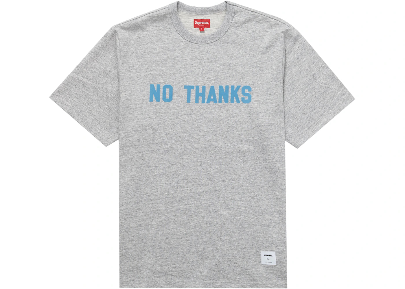 Supreme No Thanks S/S Top Heather Grey