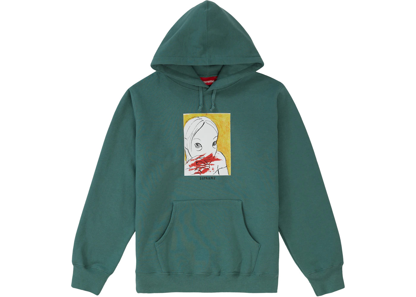 Supreme Nose Bleed Hooded Sweatshirt Dusty Teal