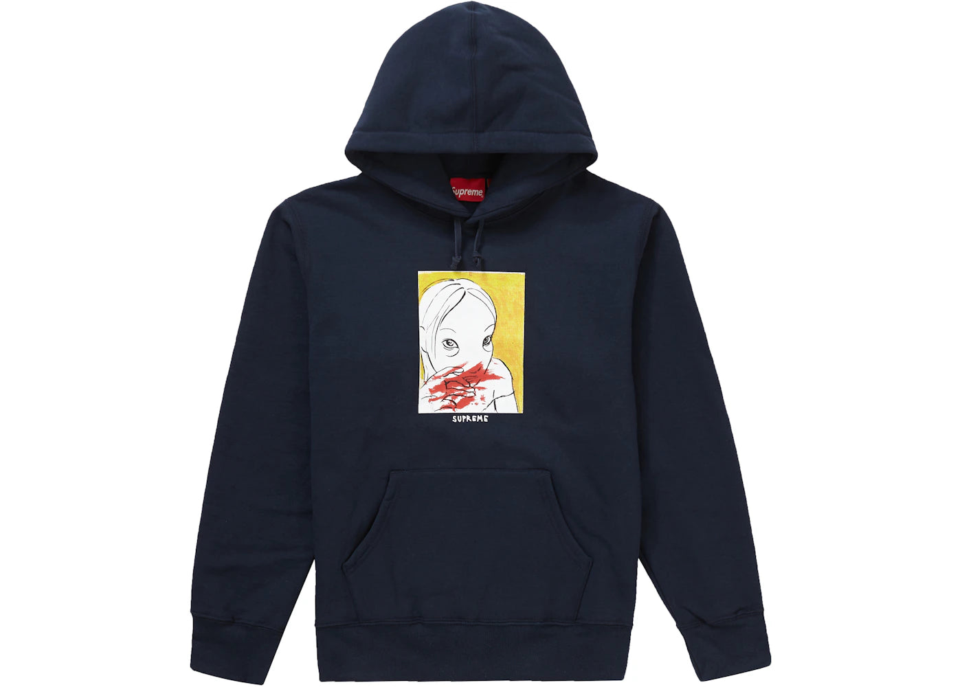 Supreme Nose Bleed Hooded Sweatshirt Navy