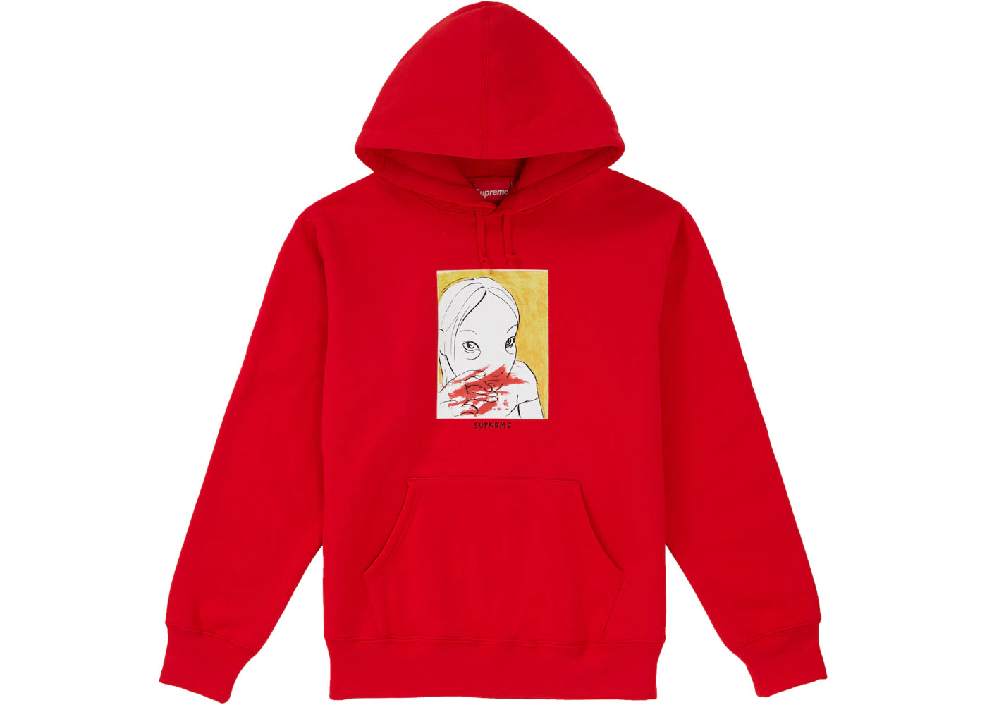 Supreme Nose Bleed Hooded Sweatshirt Red
