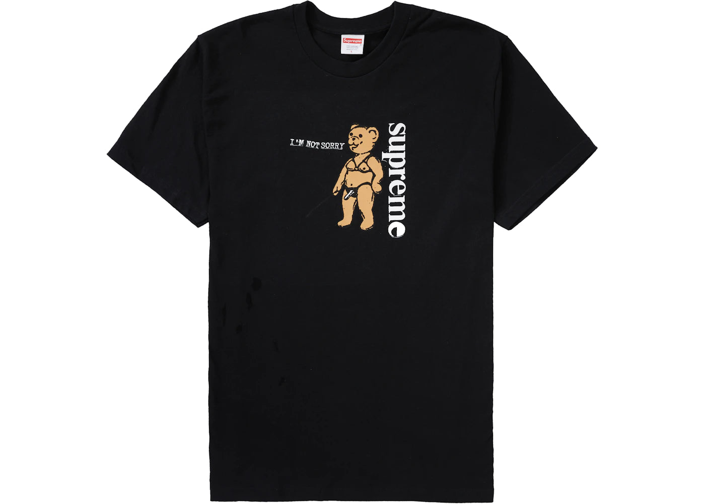 Supreme Not Sorry Tee Black