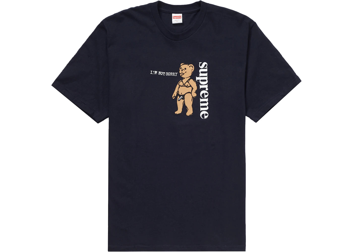 Supreme Not Sorry Tee Navy
