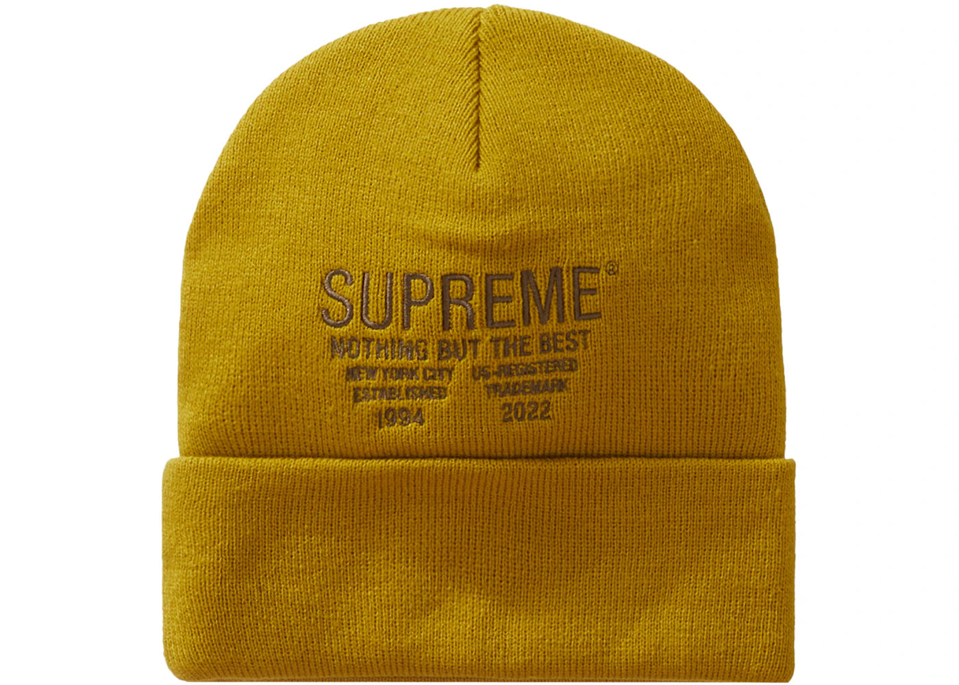 Supreme Nothing But Beanie Mustard