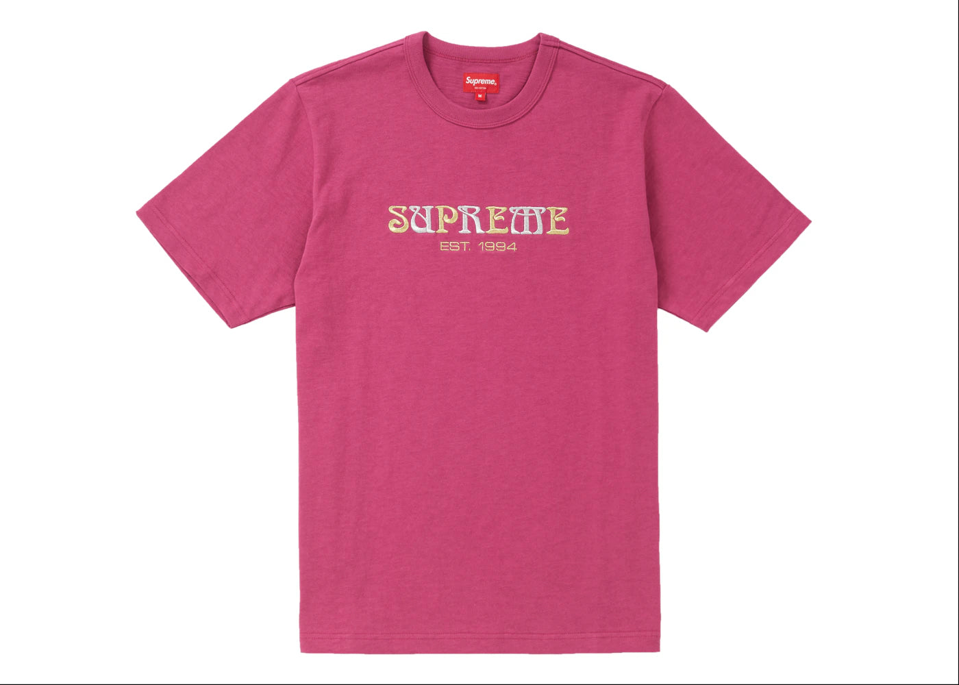 Supreme Nouveau Logo Tee Dark Magenta