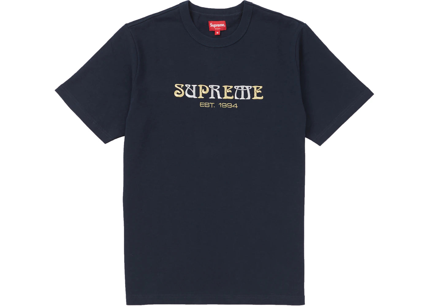 Supreme Nouveau Logo Tee Navy
