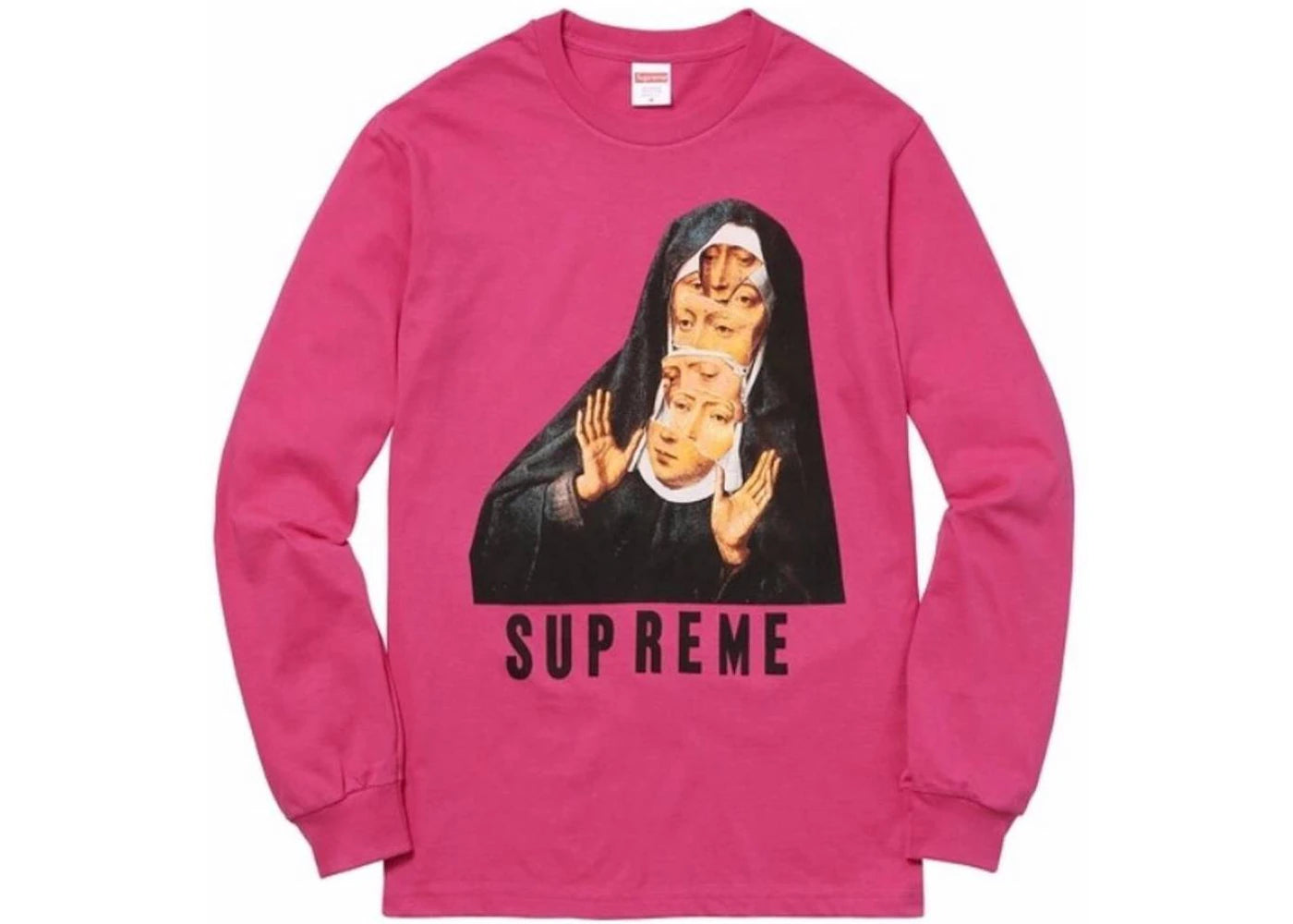 Supreme Nun LS Tee Dark Pink