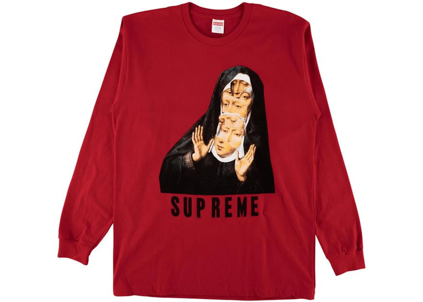 Supreme Nun LS Tee Red