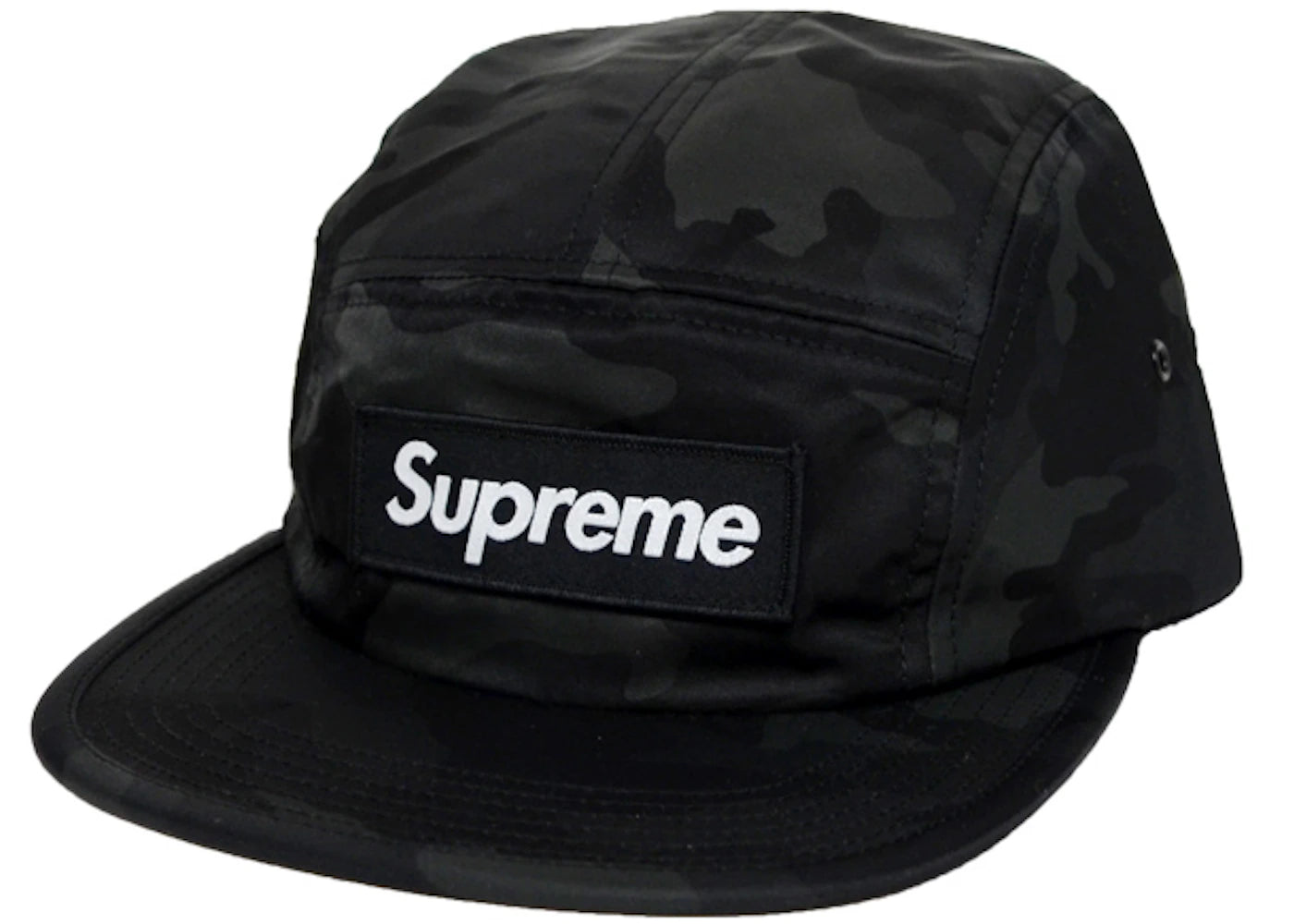 Supreme Nylon Camo Camp Cap Black Camo