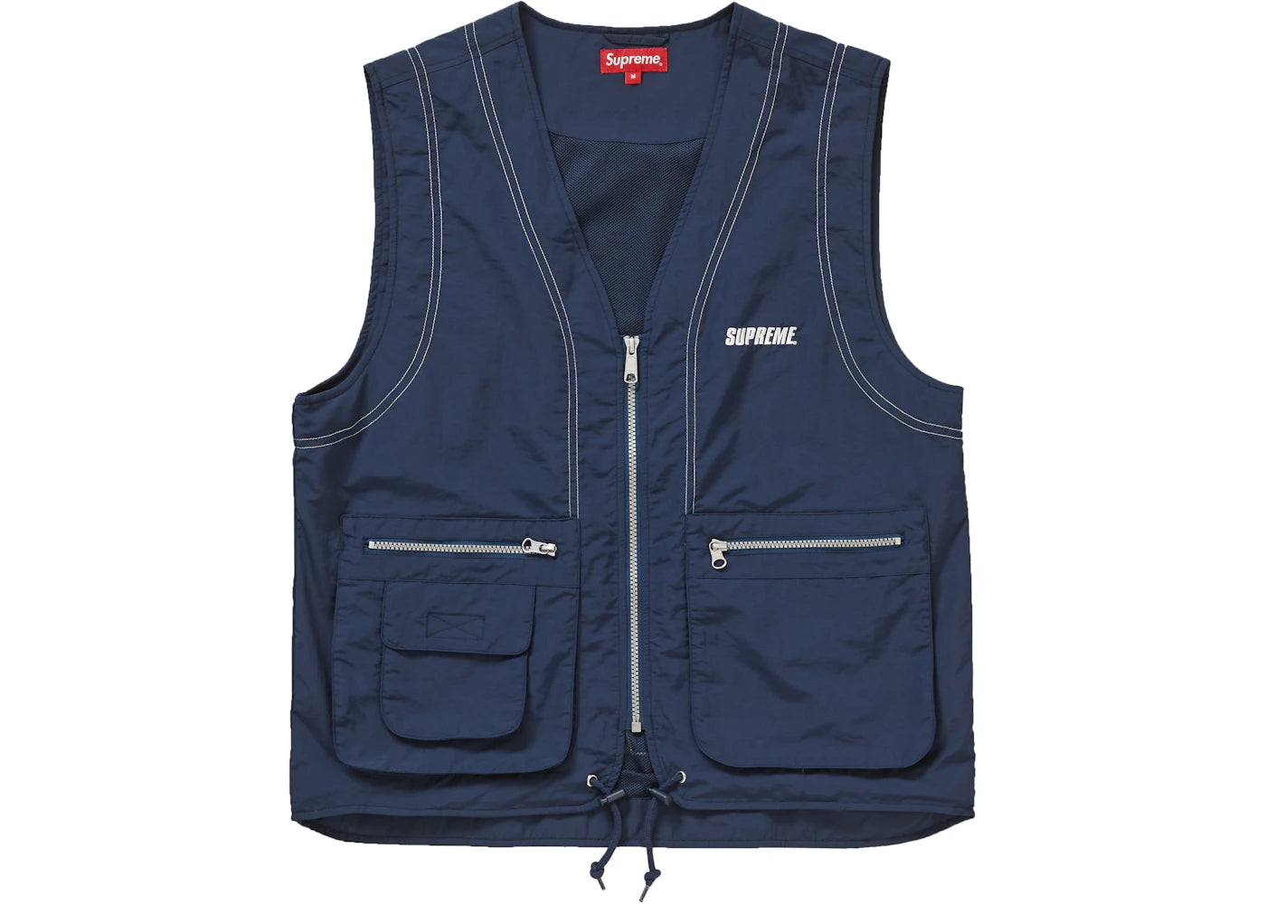 Supreme Nylon Cargo Vest Dark Blue