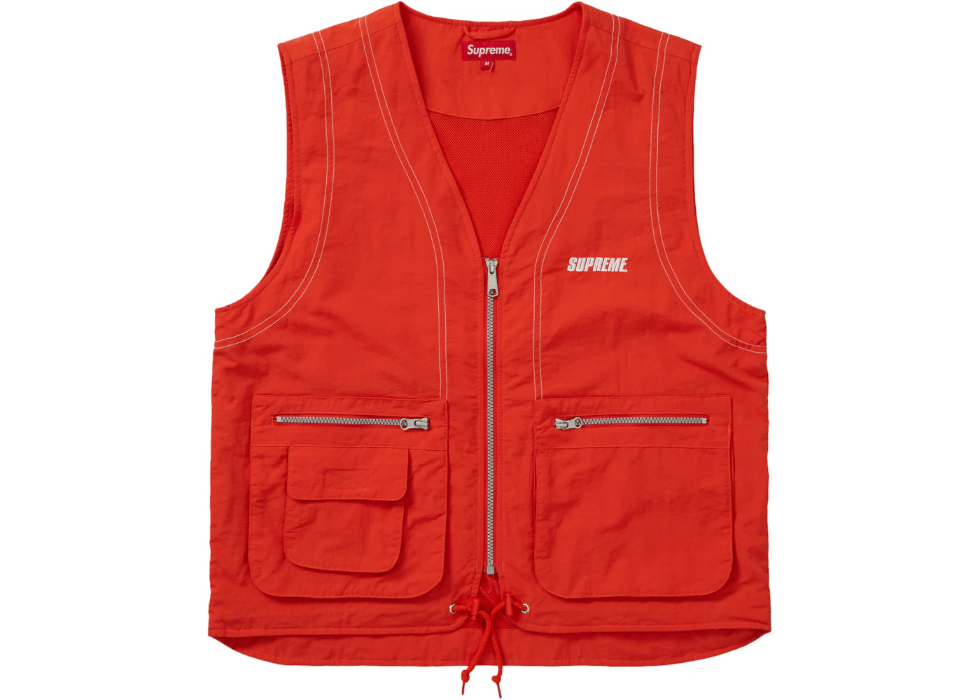 Supreme Nylon Cargo Vest Dark Orange