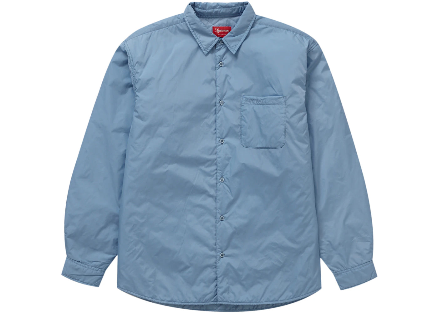 Supreme Nylon Filled Shirt Slate Blue