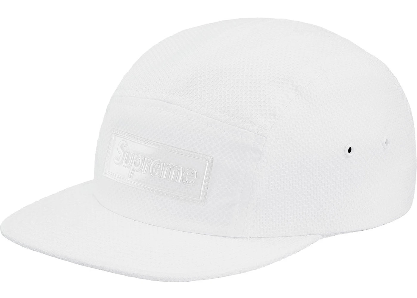 Supreme Nylon Pique Camp Cap White