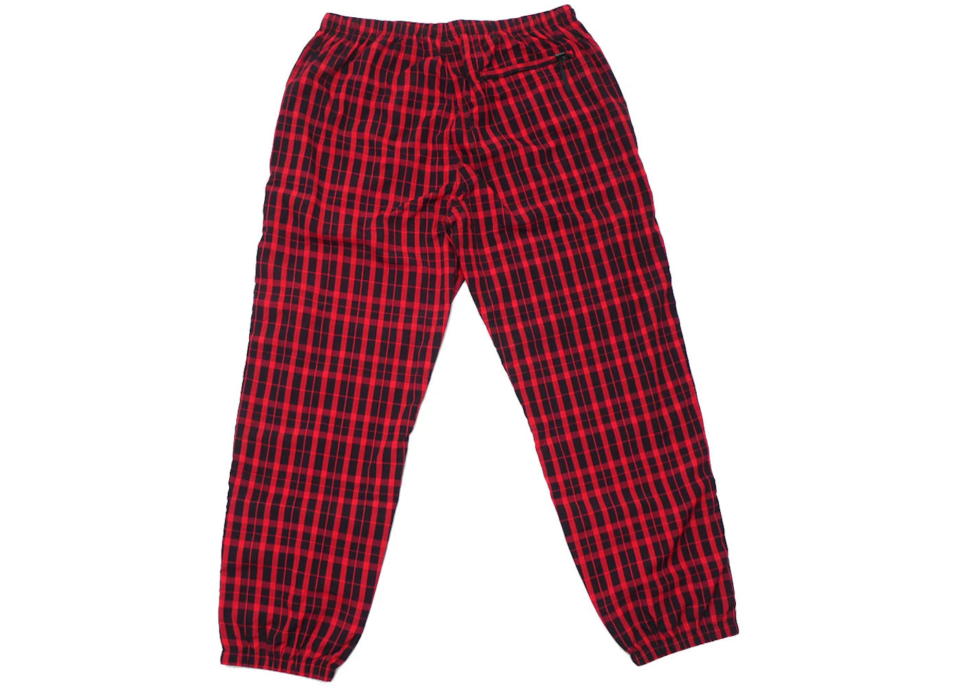 Supreme Nylon Plaid Track Pant Red