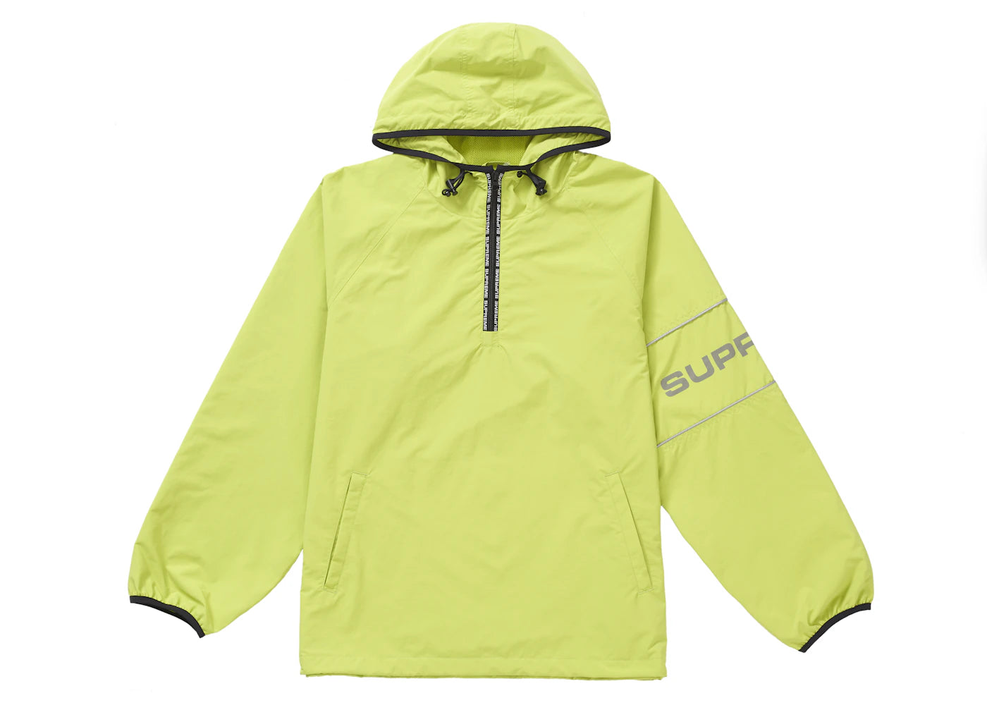 Supreme Nylon Ripstop Hooded Pullover Lime