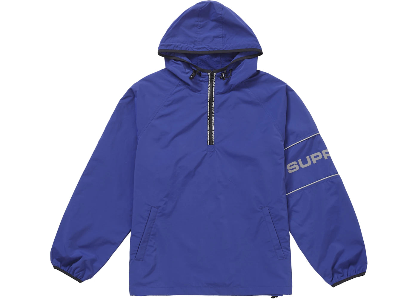 Supreme Nylon Ripstop Hooded Pullover Royal
