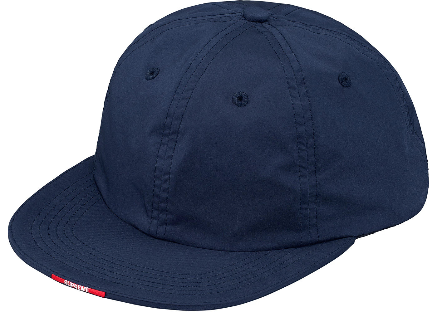 Supreme Nylon Visor Label 6-Panel Navy