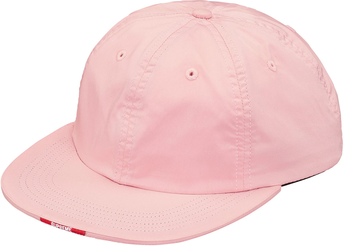 Supreme Nylon Visor Label 6-Panel Pink