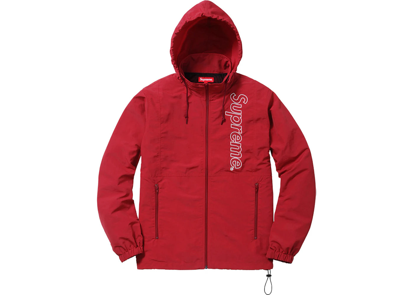 Supreme Nylon Windbreaker Burgundy