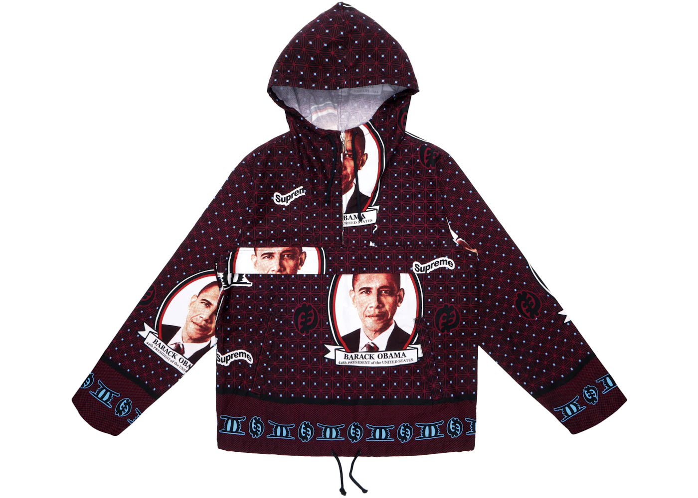 Supreme Obama Anorak Red