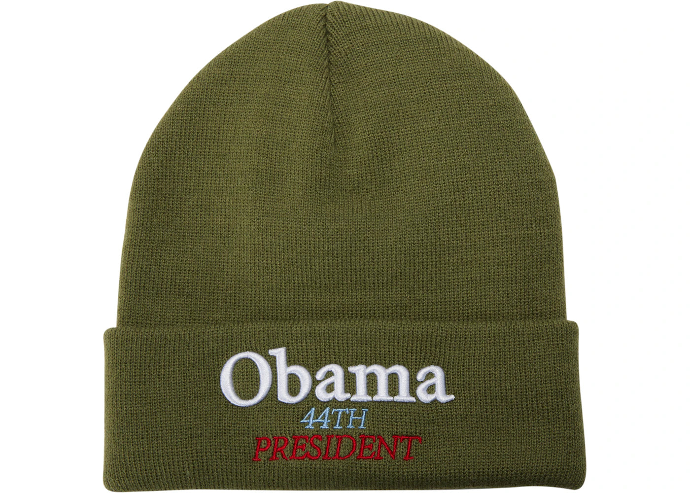 Supreme Obama Beanie Olive